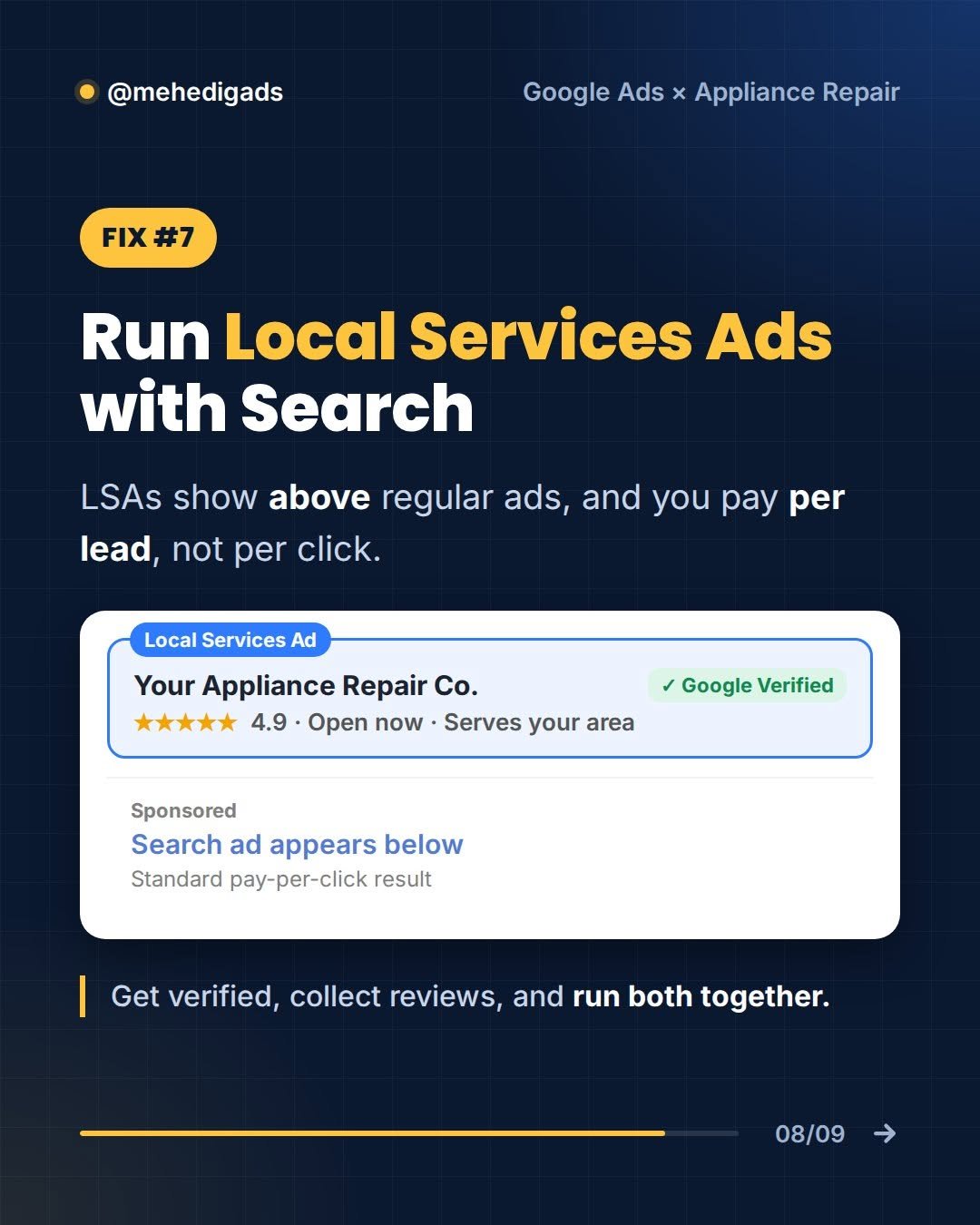 Fix 7: Run Local Services Ads with Search